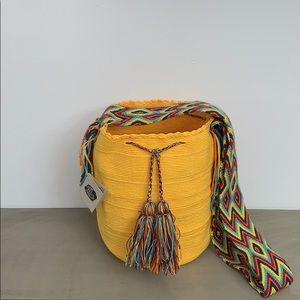 Wayuu Tribe crossbody bag yellow